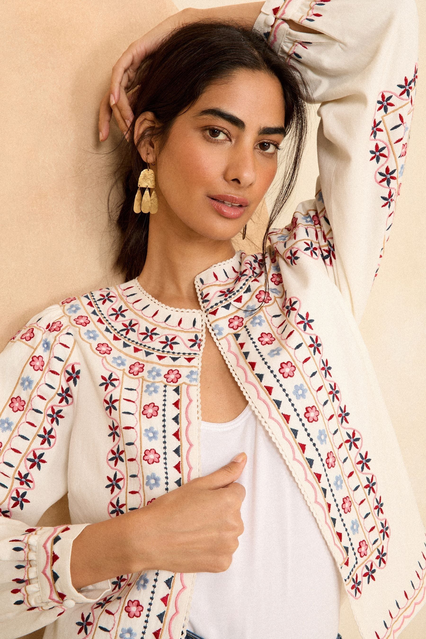 Ladies embroidered jackets uk online
