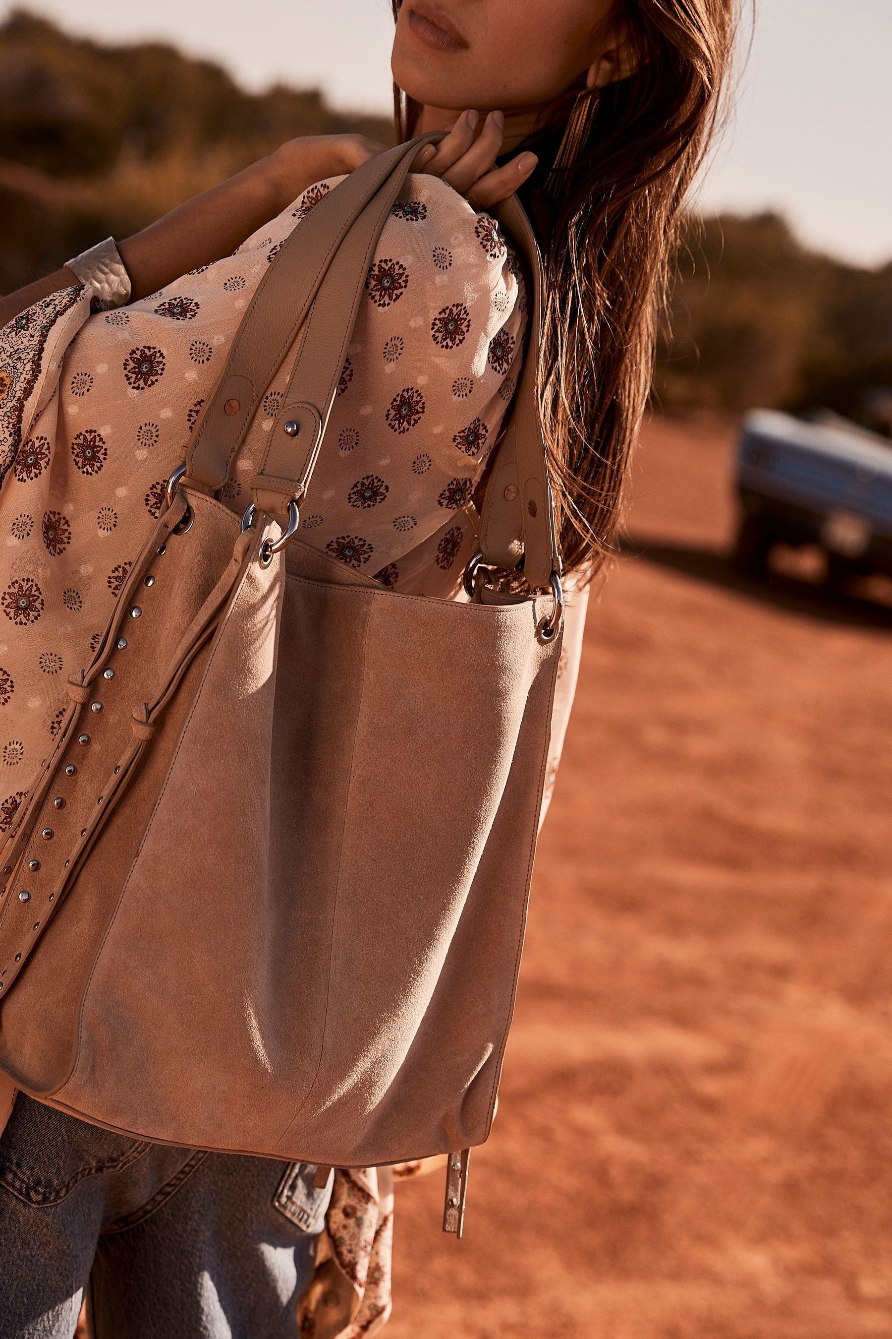 Buy Mint Velvet Cream Philippa Shoulder Bag from Next Luxembourg