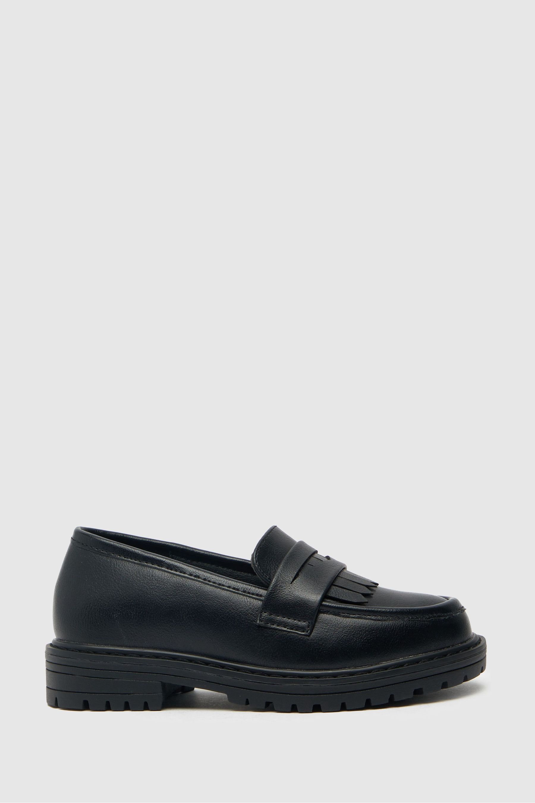 Cute black loafers sale