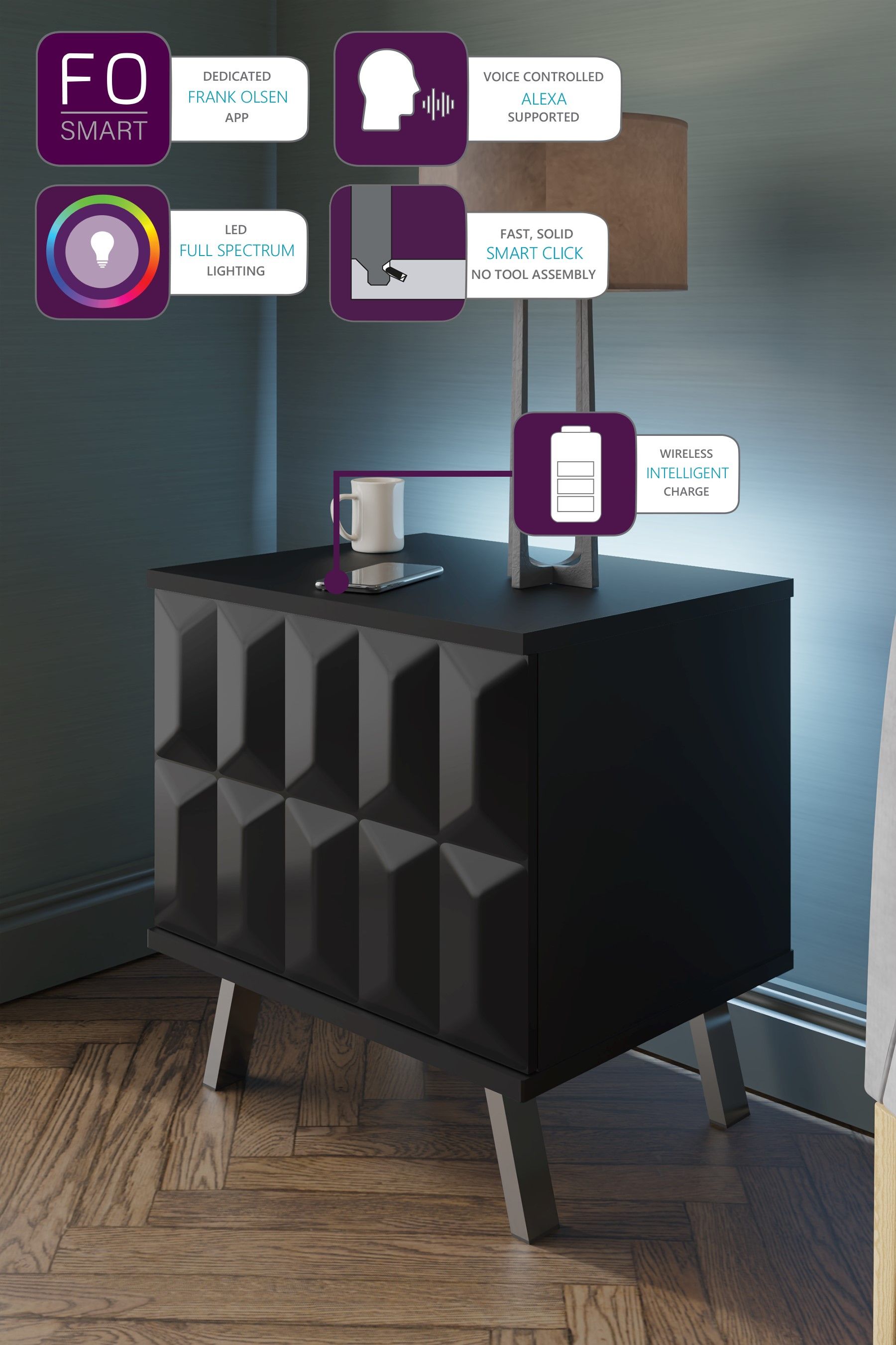 Smart led deals table