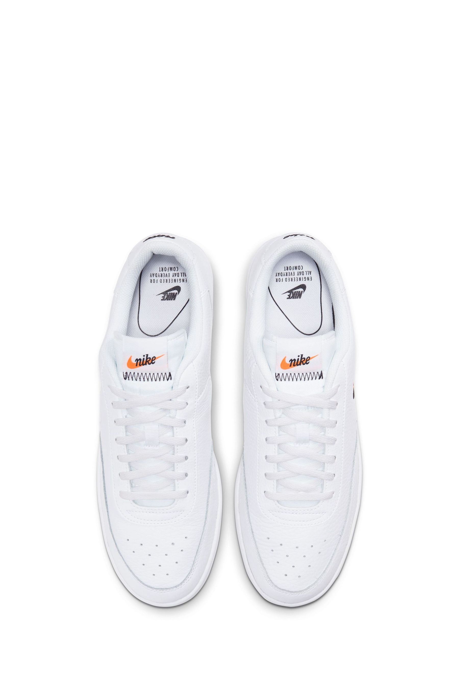 Nike White Black Court Vintage Premium Trainers