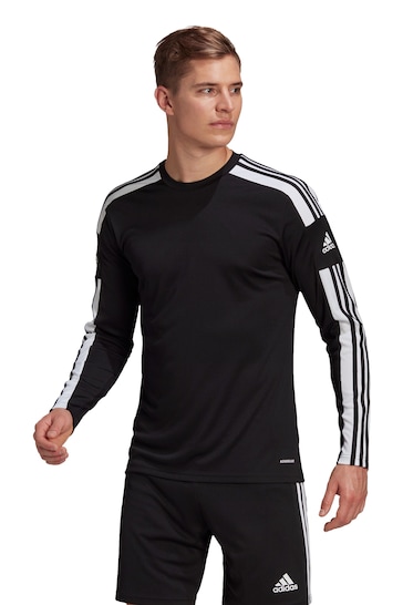 adidas Black Squadra Long Sleeve T-Shirt