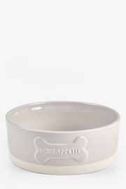 Grey Ceramic Dog Bowl - Image 3 of 3