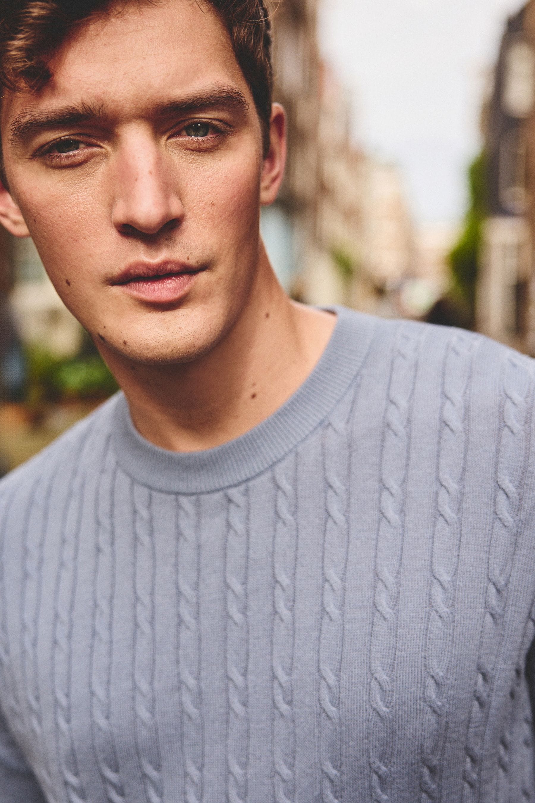 Fine cable knit jumper hot sale
