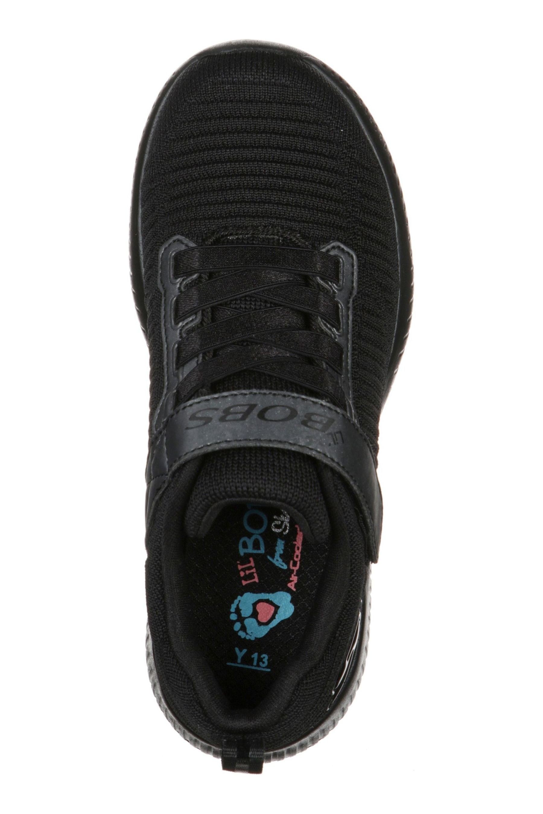 Buy Skechers Black Bobs Squad Charm League Girls Trainers from the