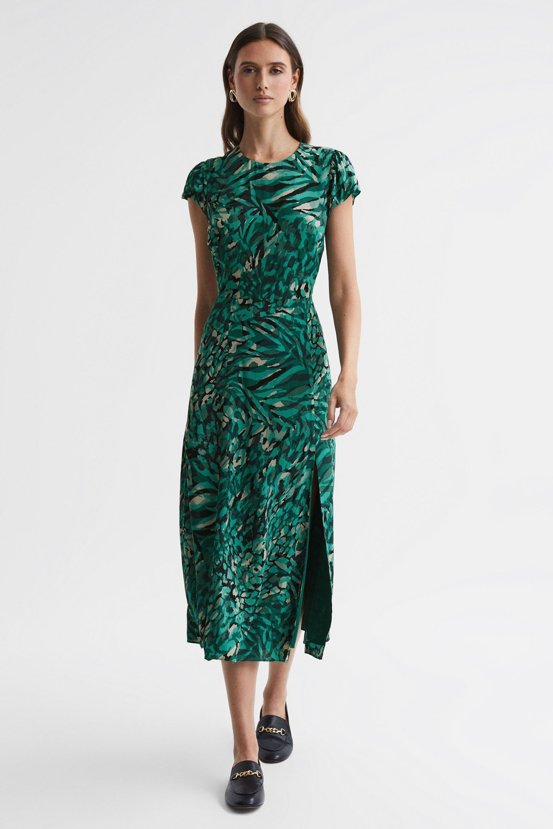 Rixo lucy green outlet tiger stripe