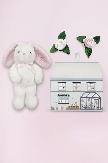 Babyblooms Baby Pink Personalised Bunny and Buds Gift Set