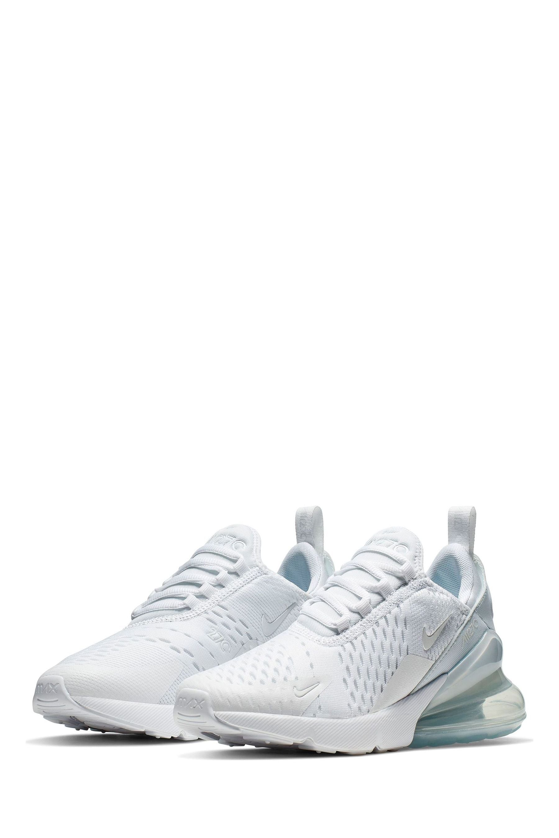 Buy Nike White Pale Aqua Youth Air Max 270 Trainers from the Next UK online shop