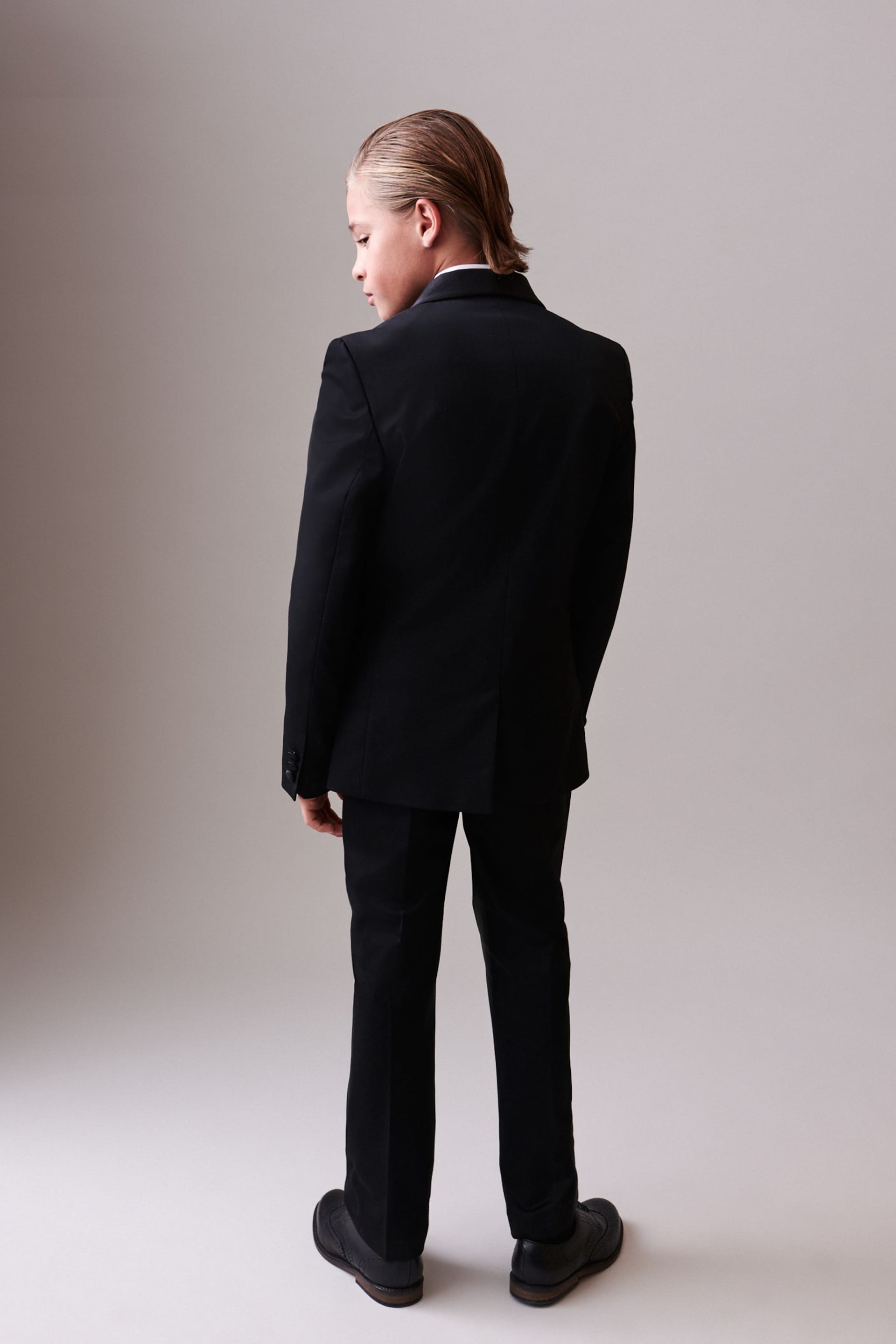 Black Jacket Tuxedo Suit Jacket (3-16yrs) - Image 3 of 8