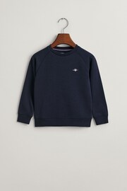 GANT Blue Shield Logo Sweatshirt - Image 5 of 6