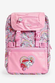 Smiggle Pink Wild Side Attach Foldover Backpack - Image 1 of 4