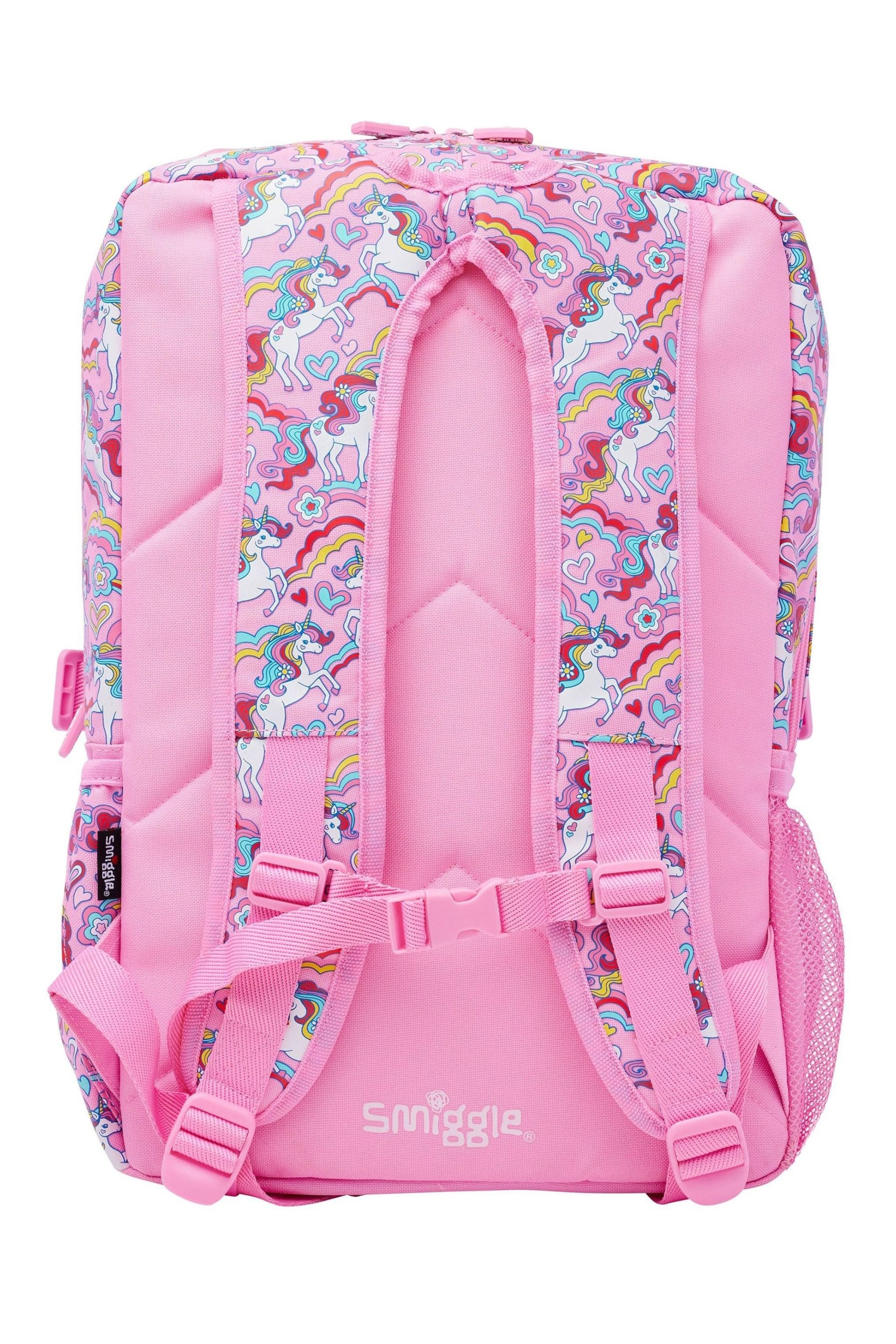 Smiggle Pink Wild Side Attach Foldover Backpack - Image 2 of 4