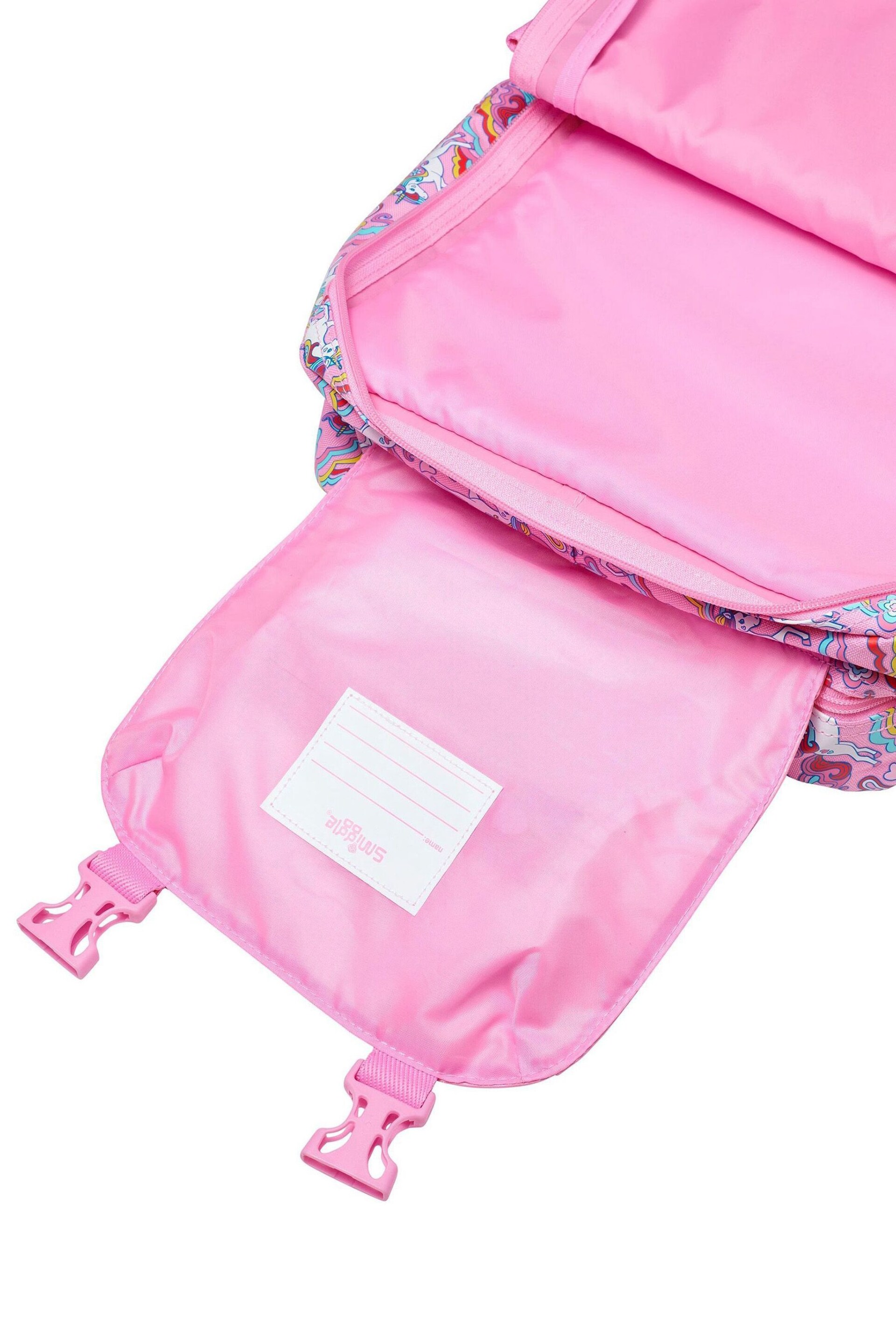 Smiggle Pink Wild Side Attach Foldover Backpack - Image 4 of 4