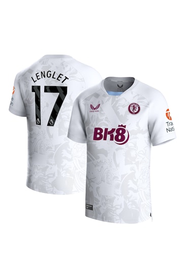 Fanatics Aston Villa Away White Shirt 2023-24 - Lenglet 17