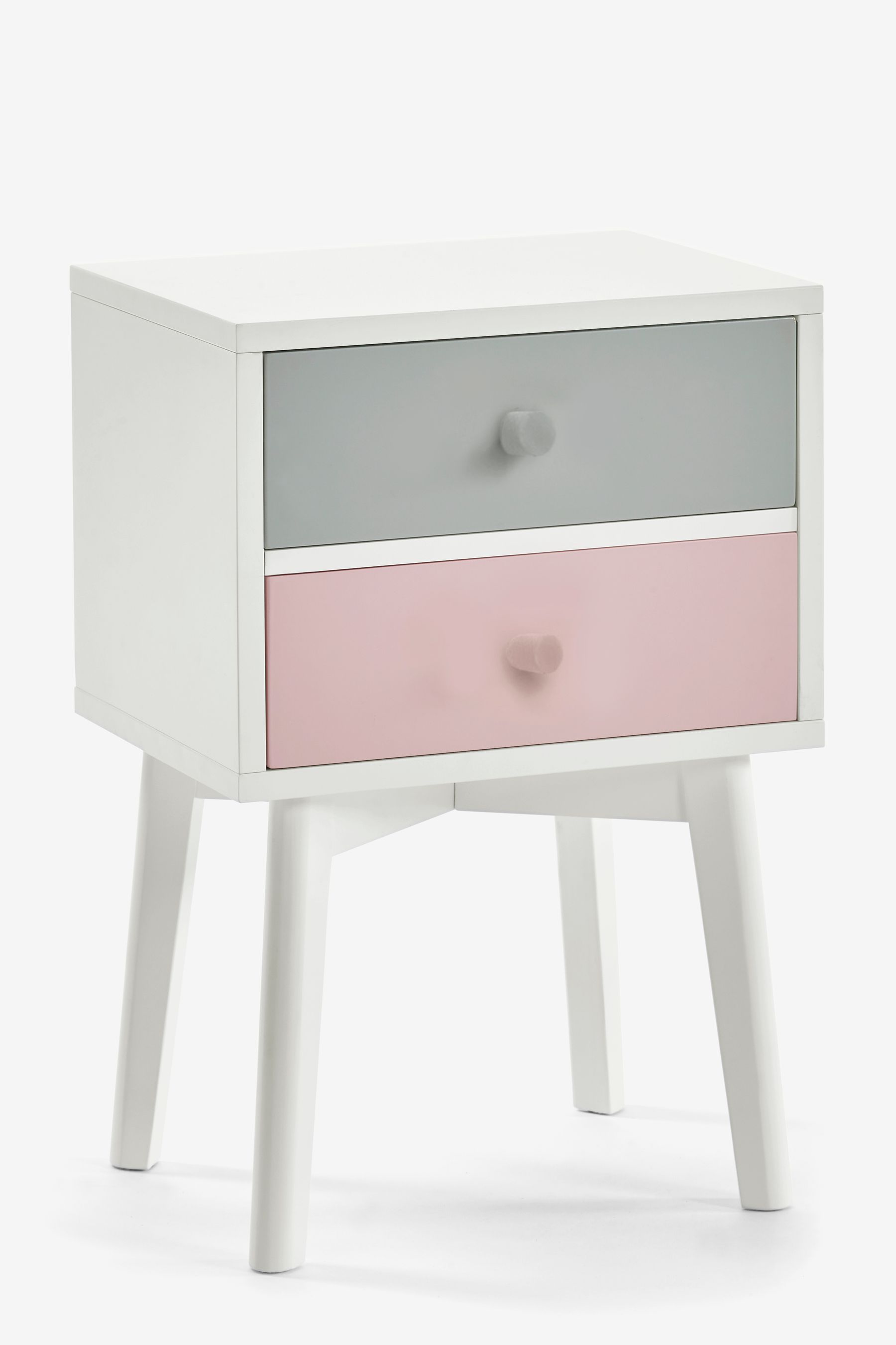 Pink Quinn Kids Wooden Bedside Table