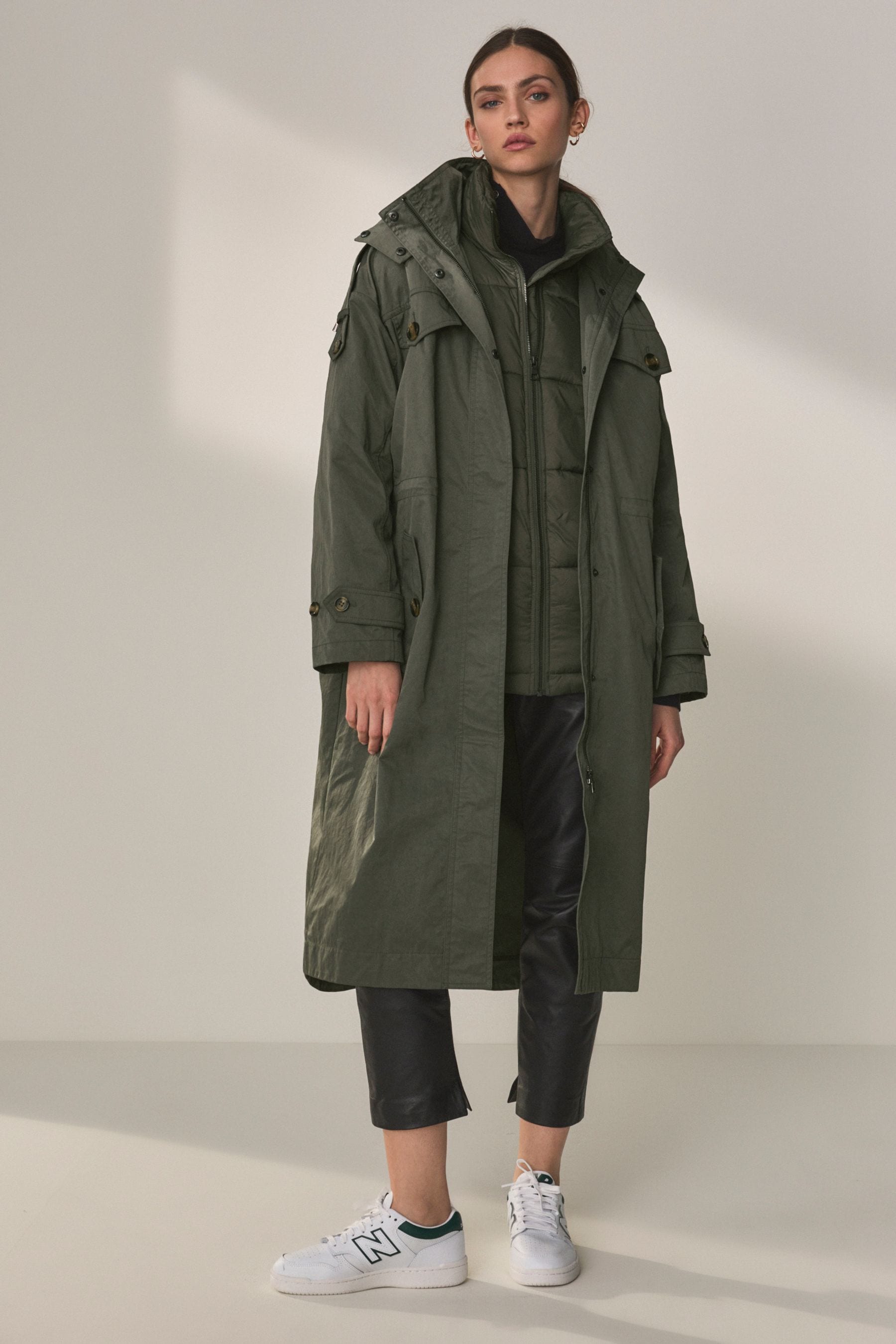 Khaki green waterproof jacket sales