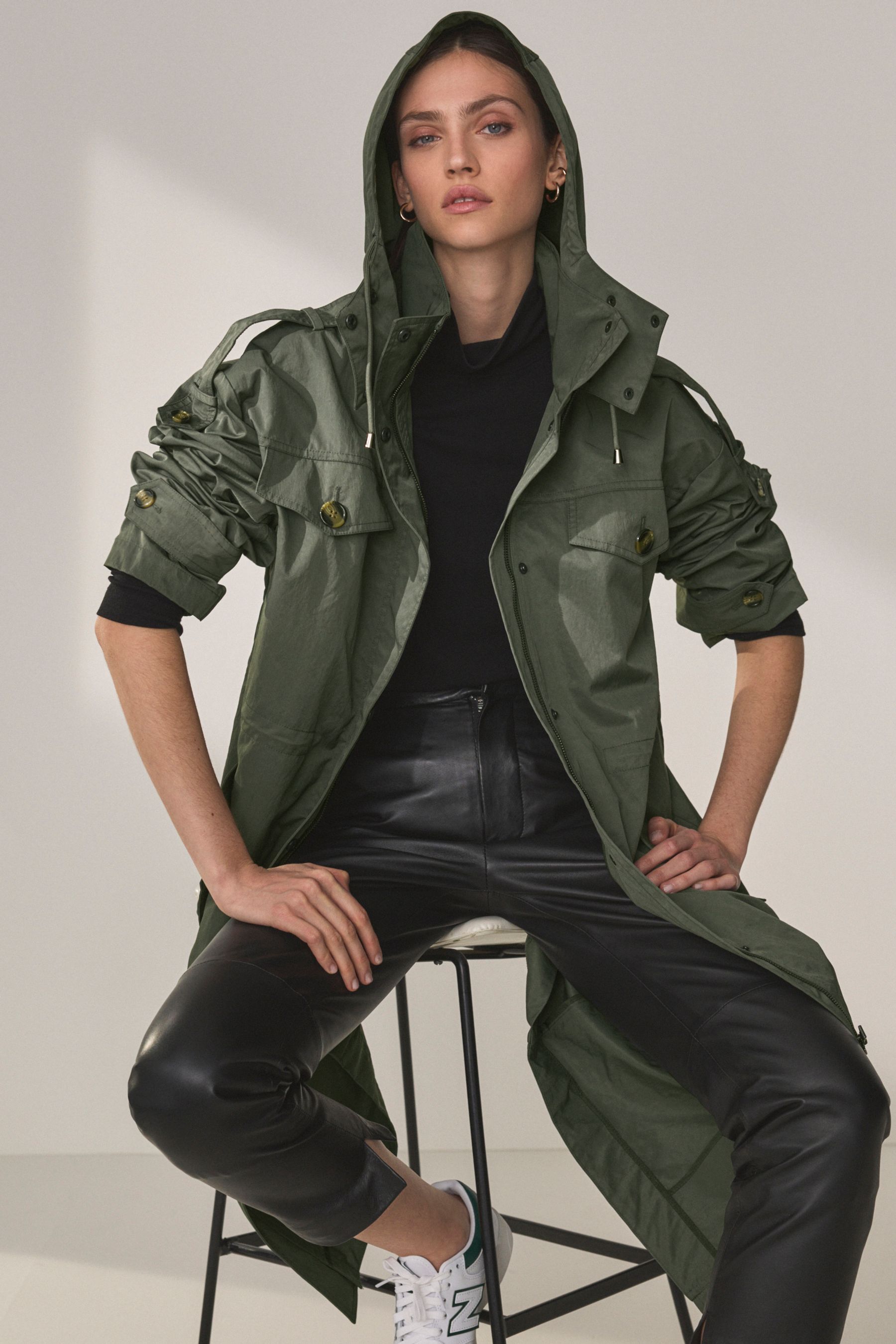 Next khaki jacket cheap
