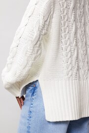 Albaray Cream Cotton Cable Jumper - Image 3 of 4