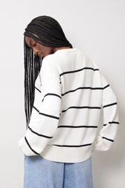 Albaray Cream Stripe Compact Knit Jumper - Image 2 of 4