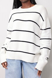 Albaray Cream Stripe Compact Knit Jumper - Image 3 of 4