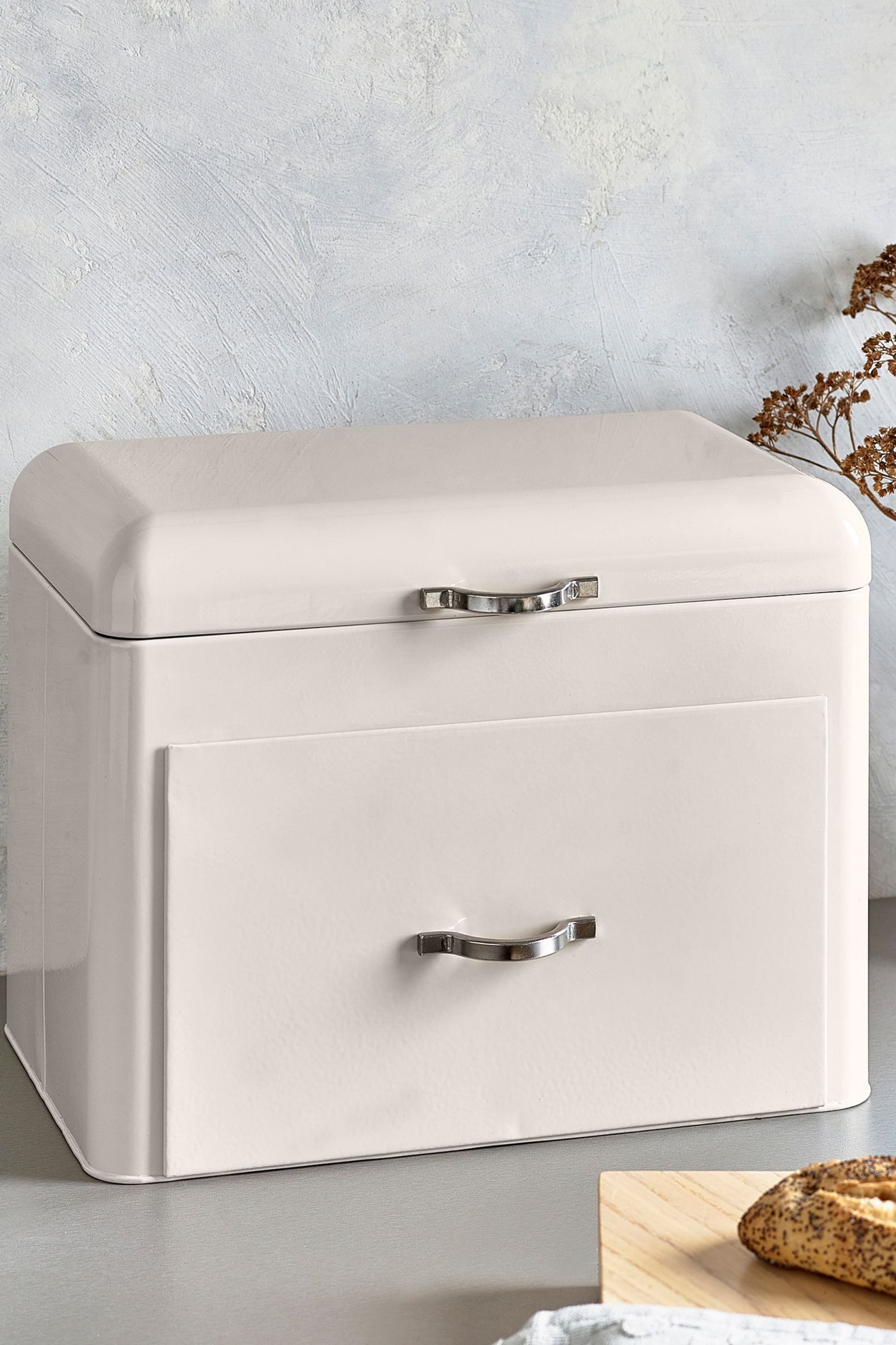 Cream XL Drawer Bread Bin - Image 2 of 3