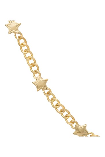 Caramel Jewellery London Gold Tone 'Starburst' Chunky Chain Necklace