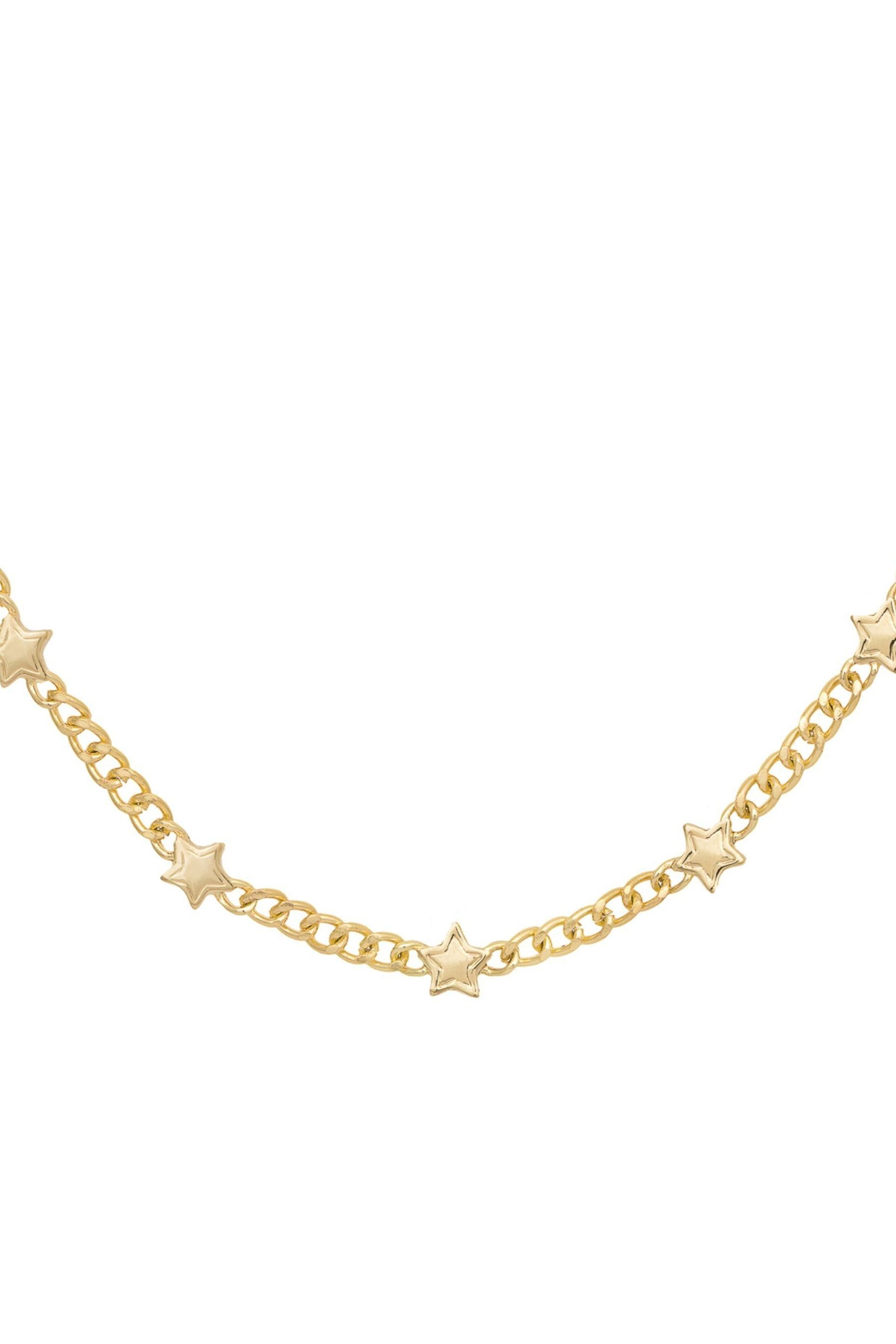 Caramel Jewellery London Gold Tone 'Starburst' Chunky Chain Necklace - Image 3 of 7