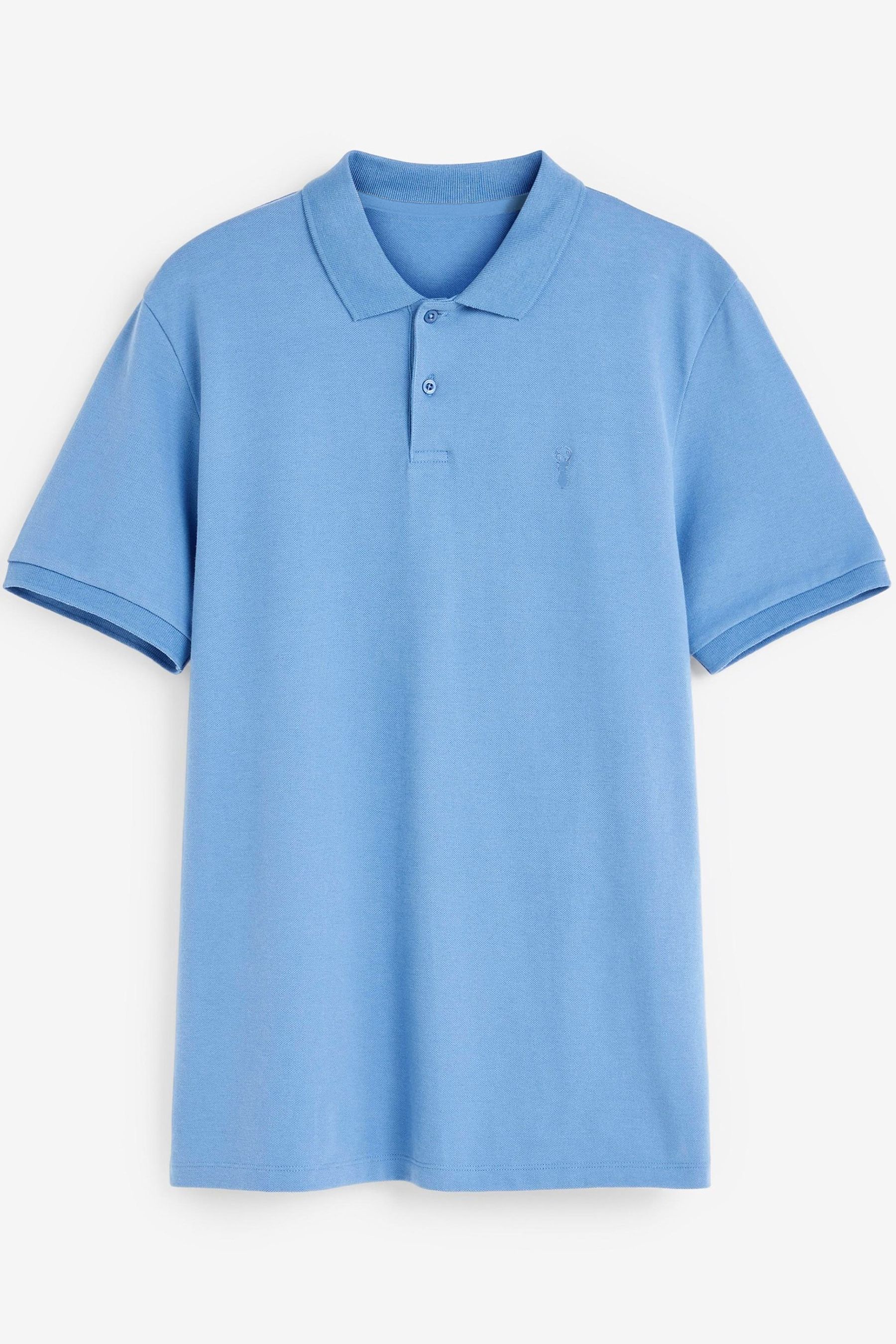 Buy Blue Cornflower Pique Polo Shirt from the Next UK online shop