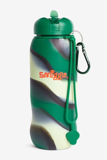 Smiggle Green Vivid Silicone Roll Up Drink Bottle 630ml