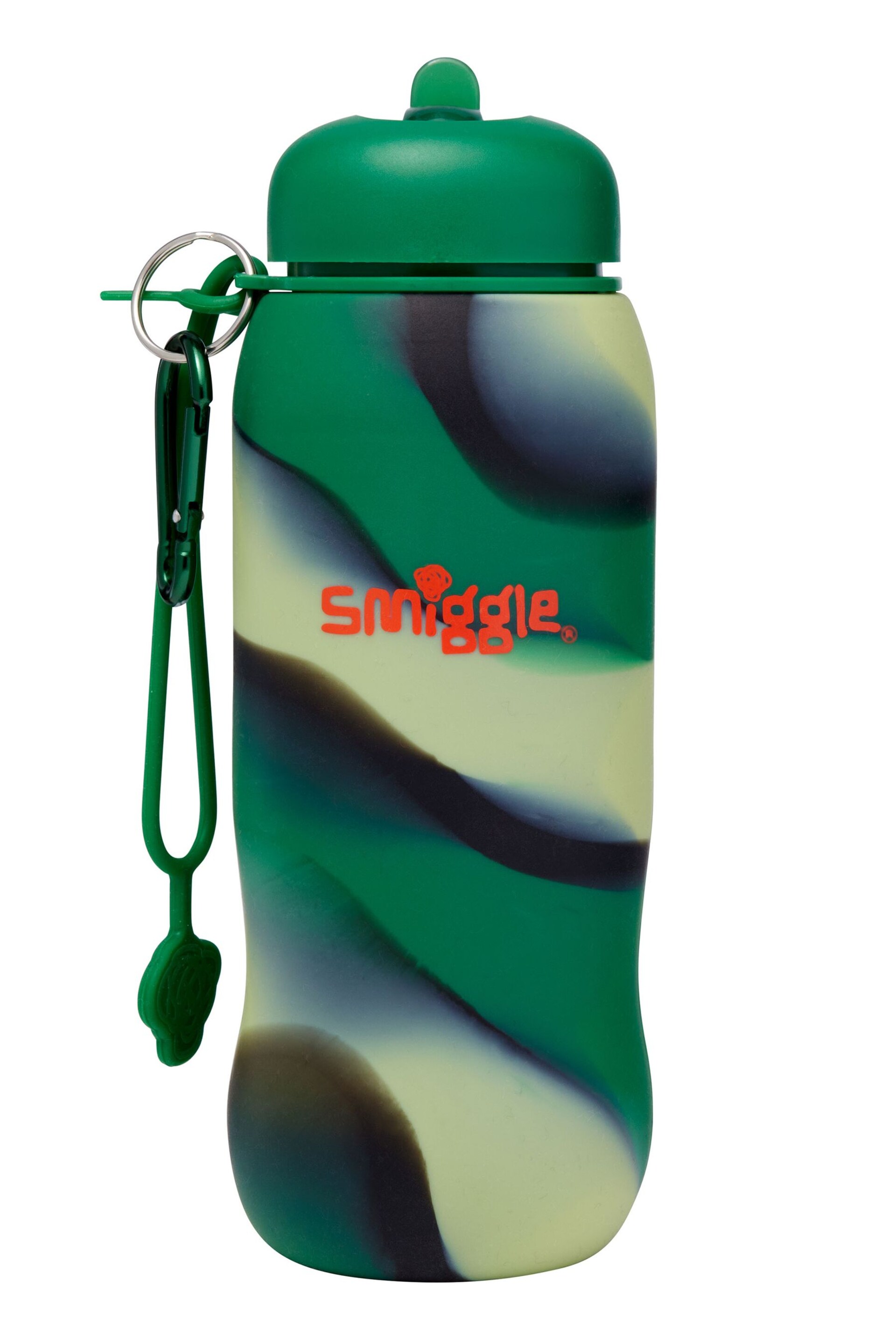Smiggle Green Vivid Silicone Roll Up Drink Bottle 630ml - Image 3 of 4
