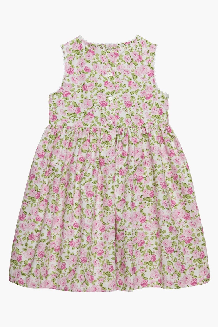 Trotters London Pale Pink Adelina Petit Rose Ric Rac Dress - Image 2 of 3