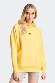 adidas Yellow Sportswear Z.N.E. Overhead Hoodie - Image 1 of 7