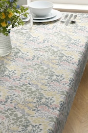 Nordic Esme Floral Wipe Clean Table Cloth With Linen - Image 1 of 2