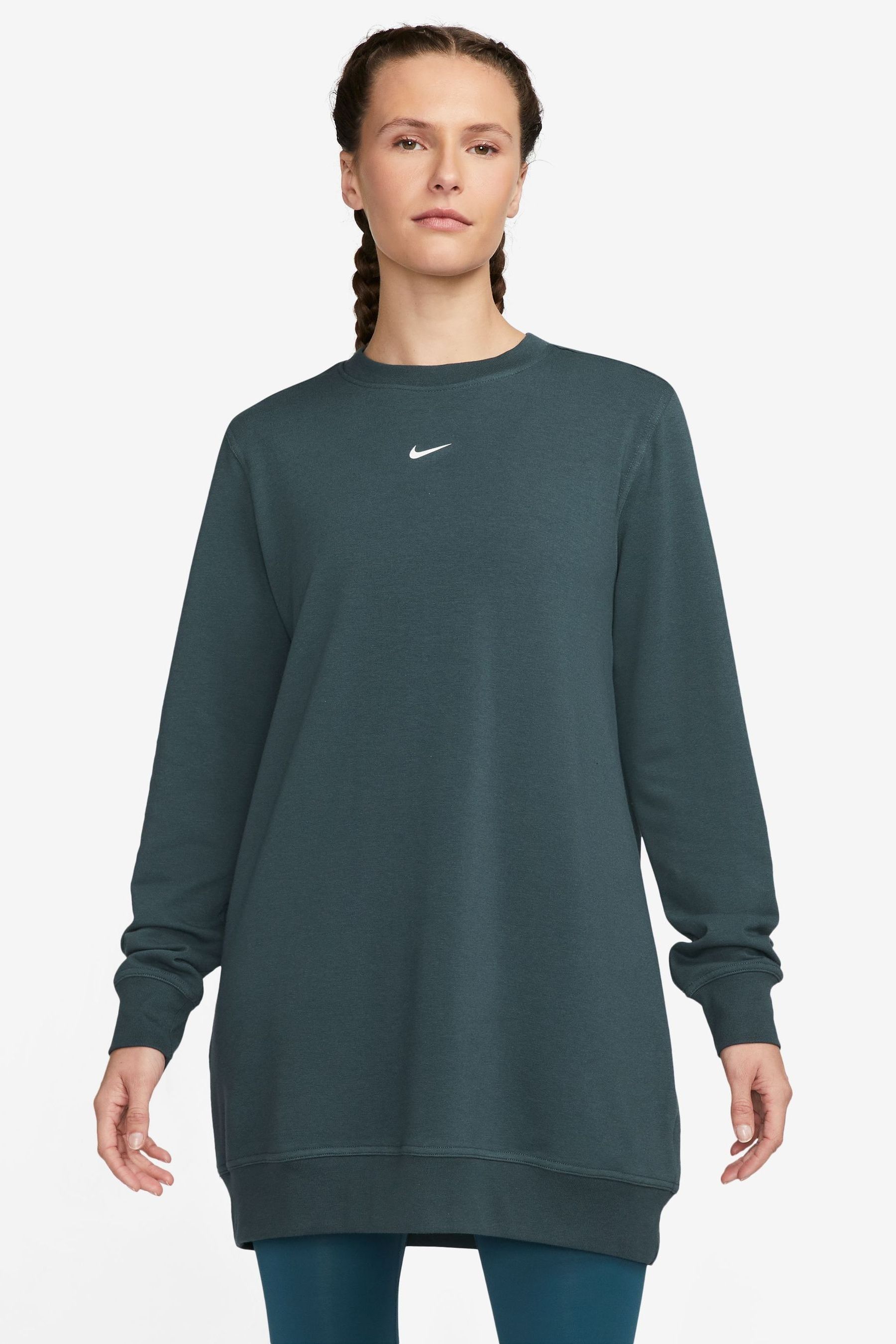 Buy Nike Dark Green Oversized One Dri FIT Sweatshirt from Next Luxembourg