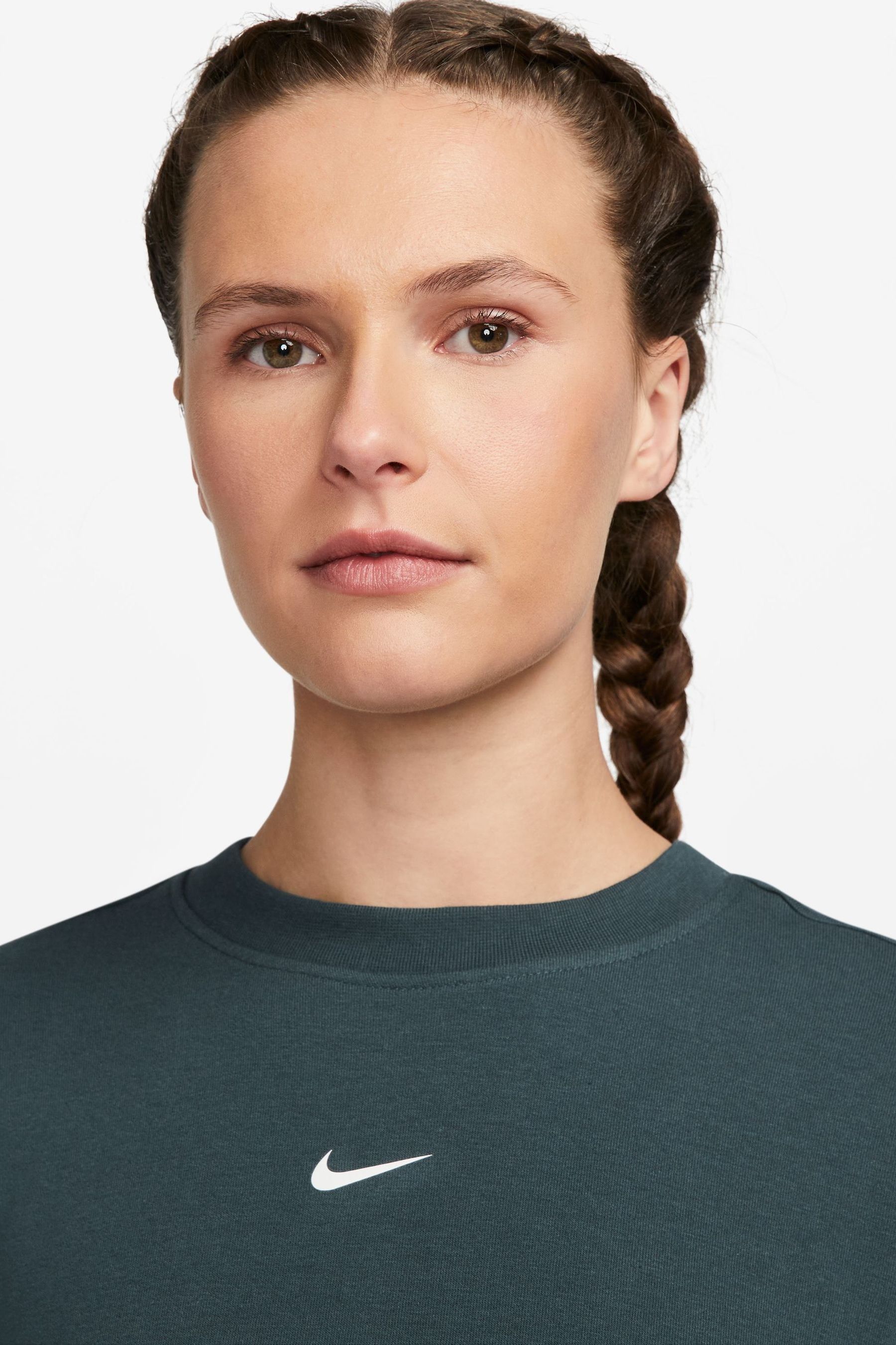 Buy Nike Dark Green Oversized One Dri FIT Sweatshirt from Next Luxembourg