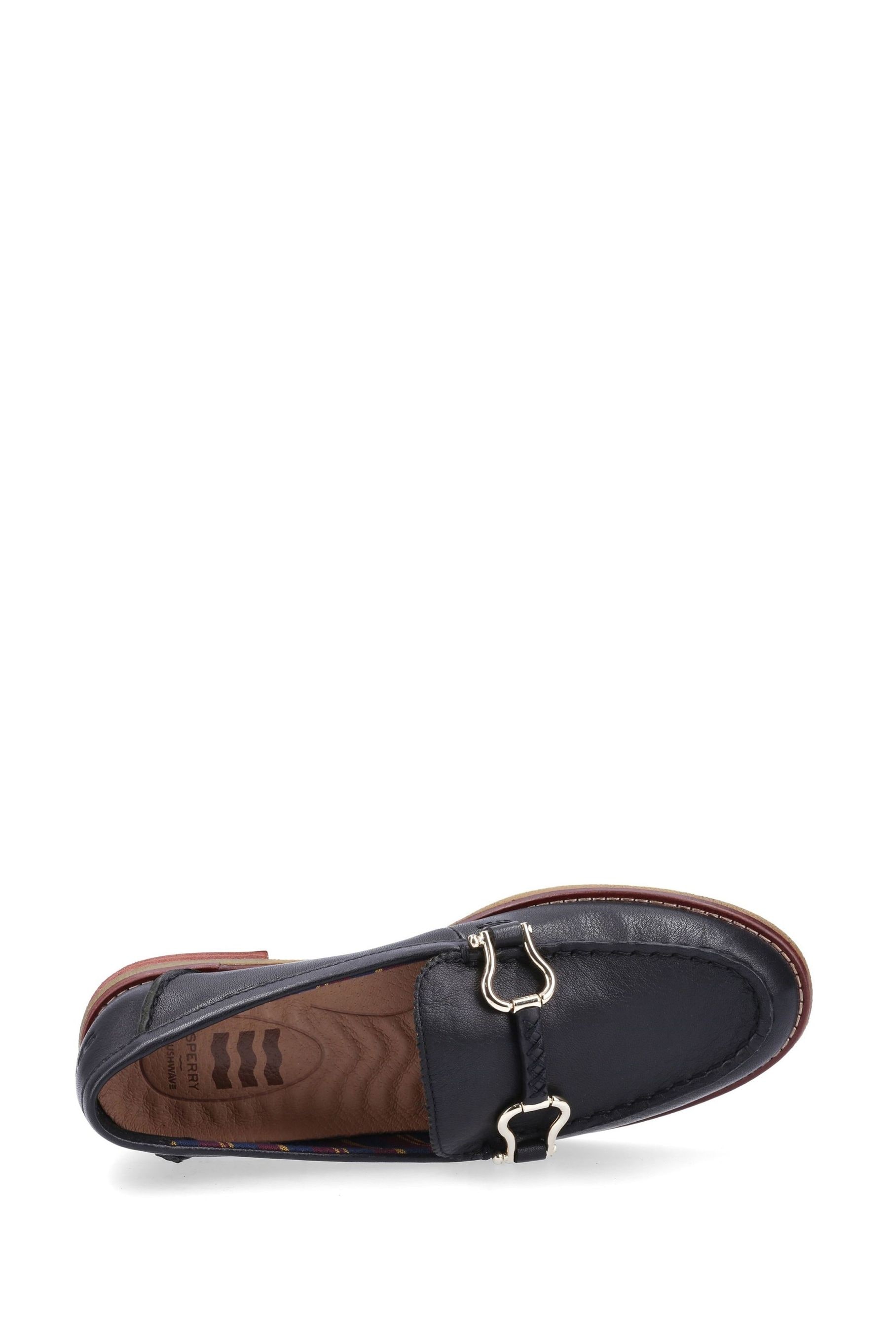 Buy Sperry Black Seaport Penny Plushwave Shackle Loafers from the