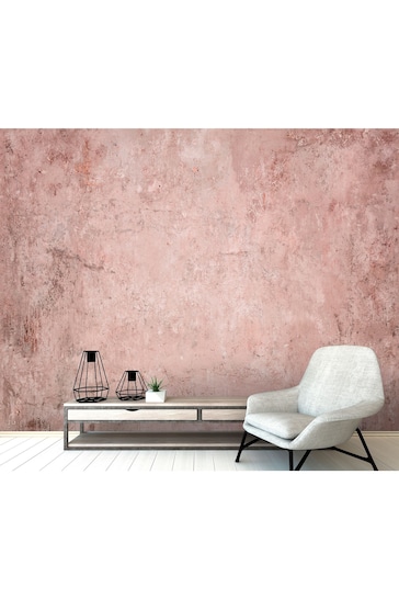 Eighty Two Blush Pink Exclusive To Next Distressed Replica Wall Mural