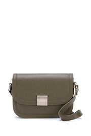 Mint Velvet Green Leather Crossbody Bag - Image 1 of 2