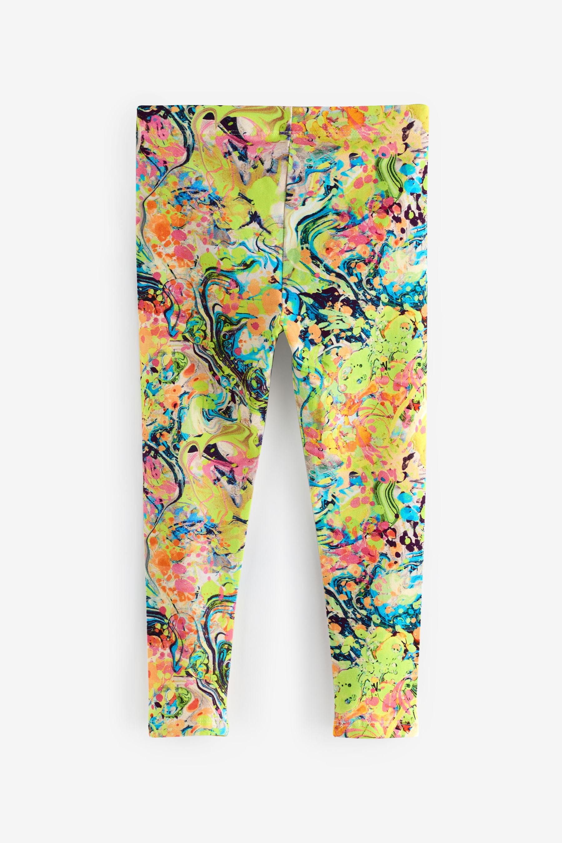 Bright patterned leggings top