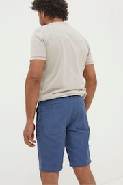 FatFace Blue Stow Flat Front Shorts - Image 2 of 4