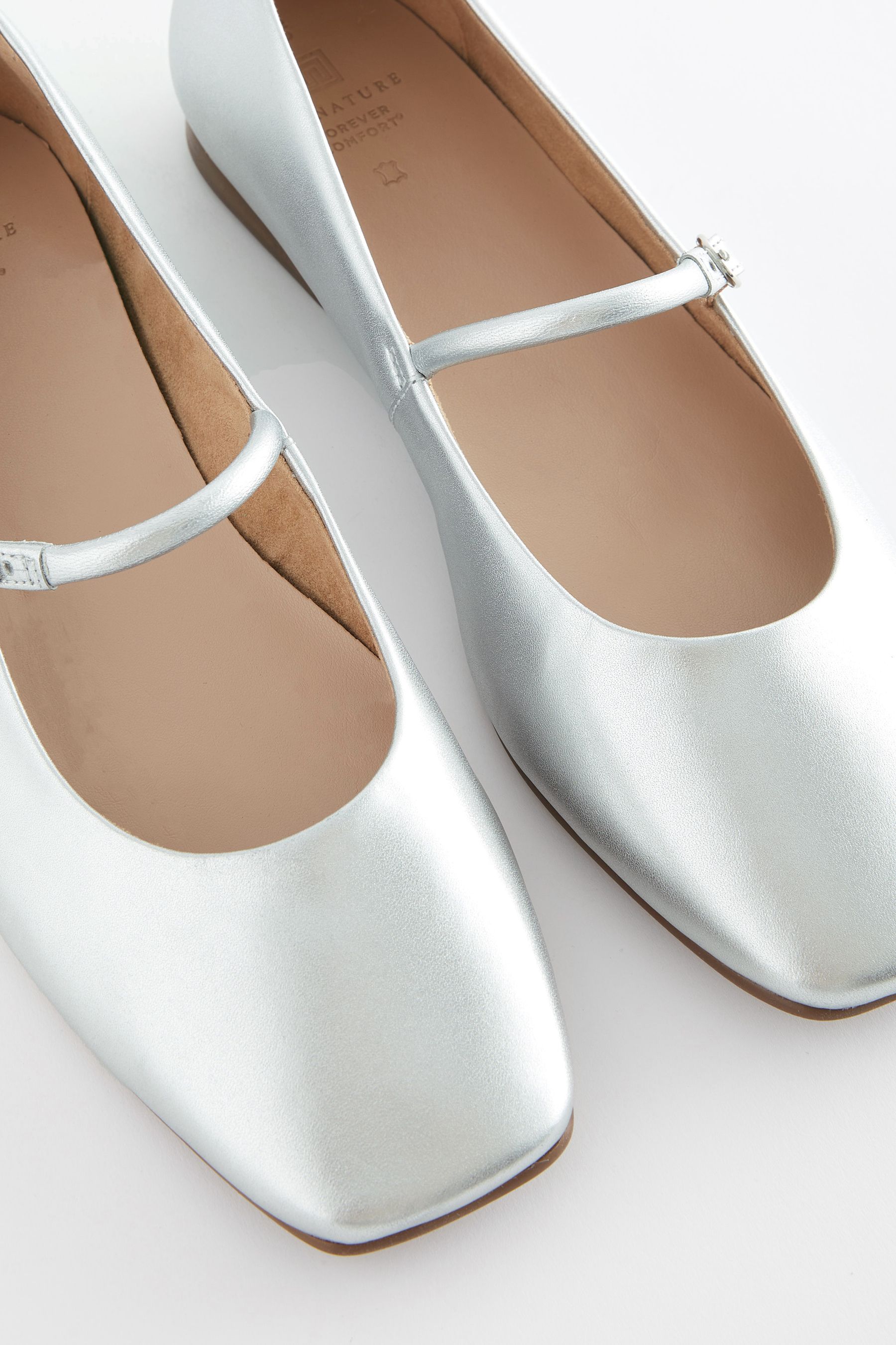 Ladies silver mary jane shoes online