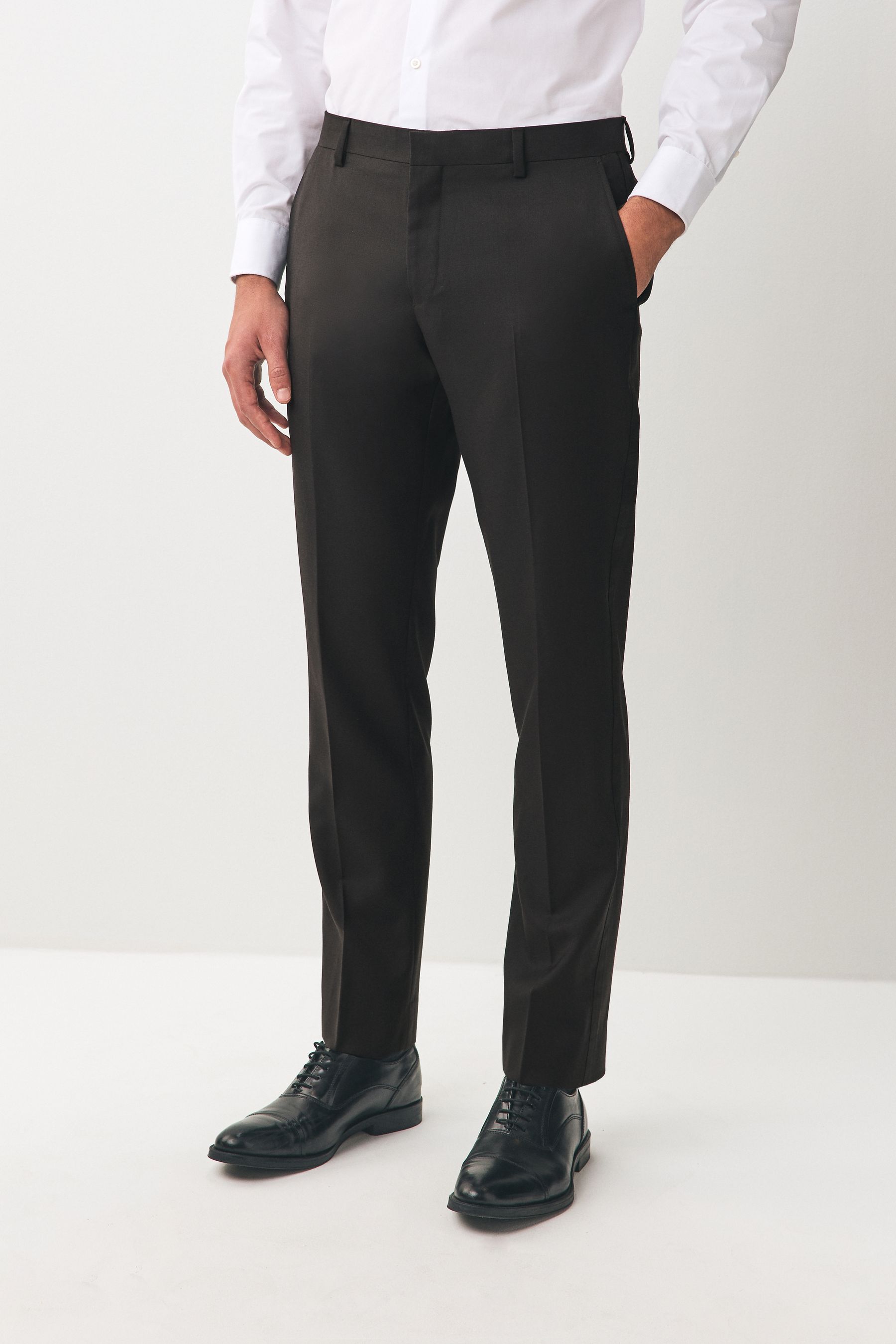 Mens black dinner trousers on sale