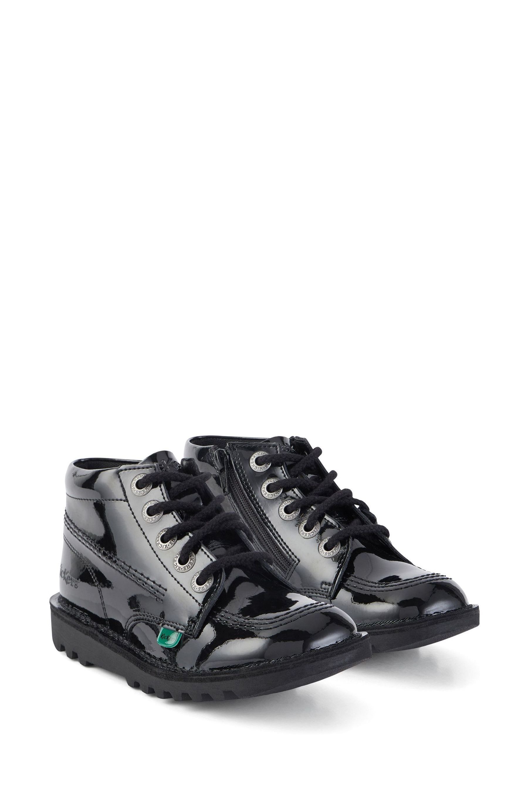 Kickers kick hi patent boots sale
