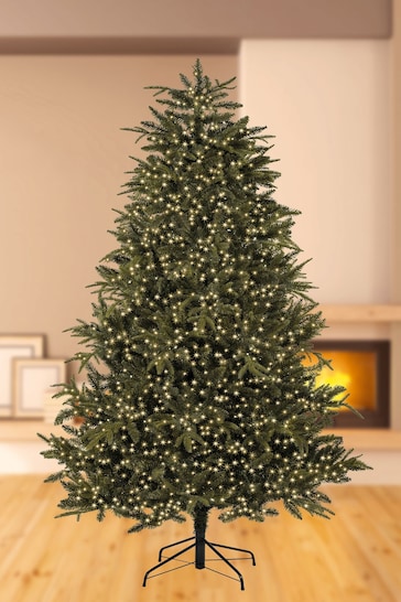 Premier Decorations Ltd White TreeBrights 1500 LED Christmas Line Lights with Timer 37.5M