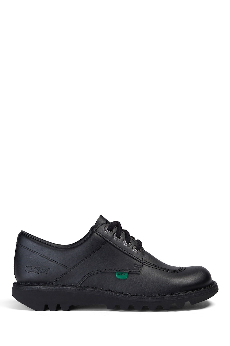 Kickers Black Kick Lo Leather Shoes - Image 1 of 9