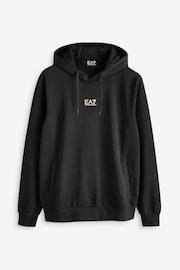 Emporio Armani EA7 Black/Gold Core ID Hoodie Tracksuit - Image 9 of 9