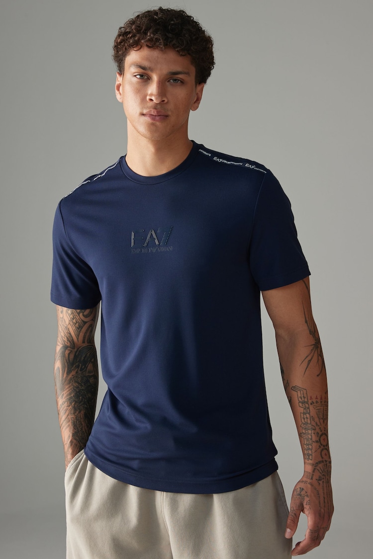 Emporio Armani EA7 Logo Series T-Shirt - Image 1 of 5