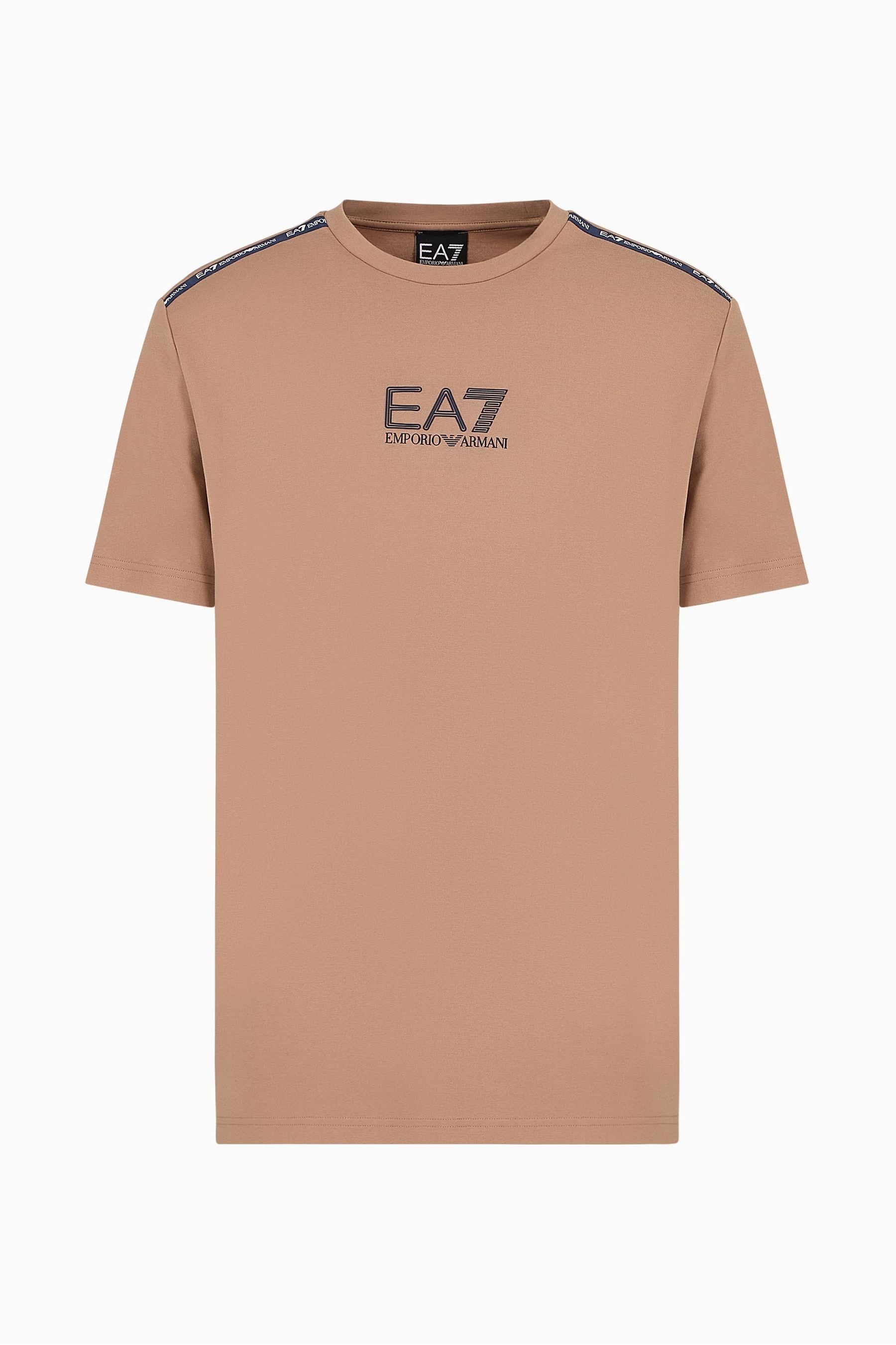 Ea7 logo t shirt sales