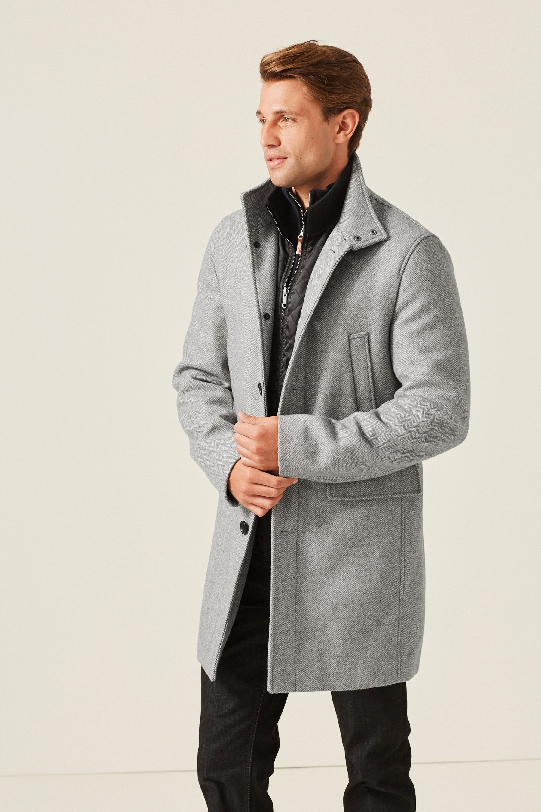 Grey coat with hood new arrivals