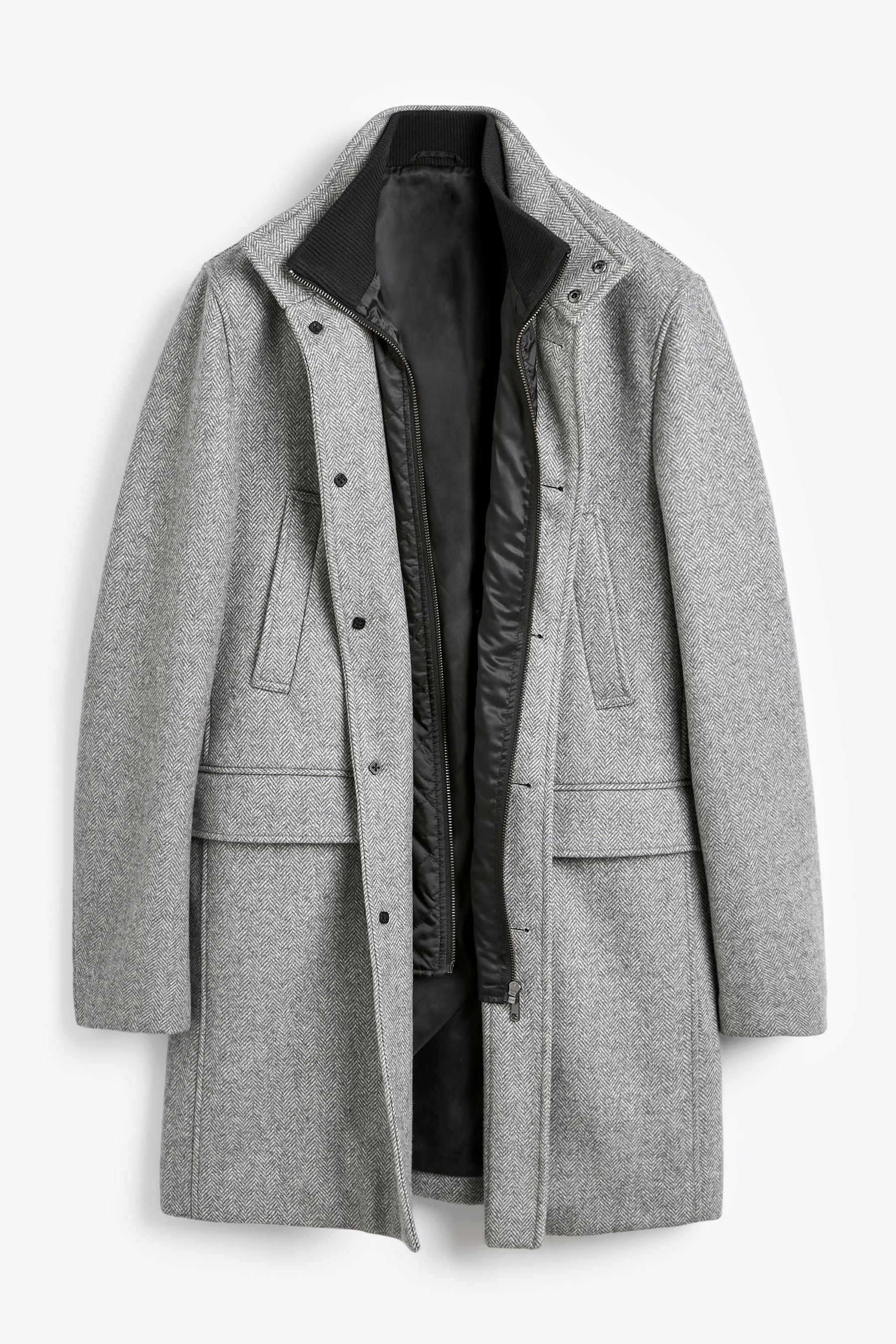 Funnel neck padded coat new arrivals